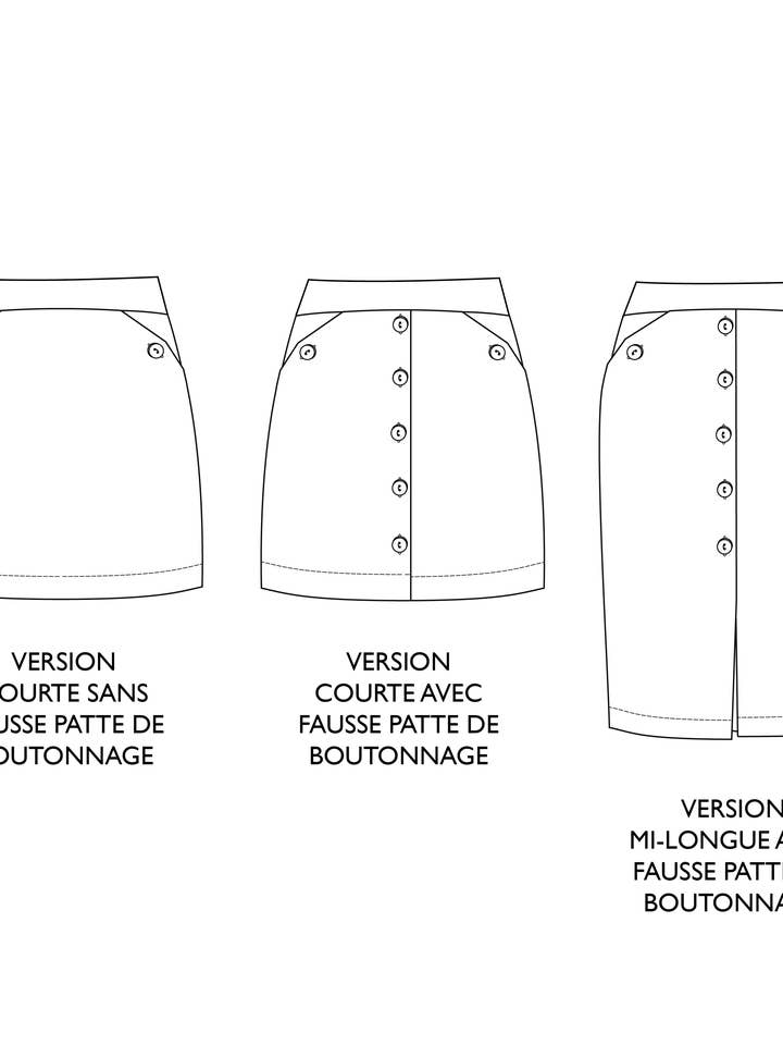 Vega Skirt Sewing Pattern for wholesale by Eglantine et Zoé