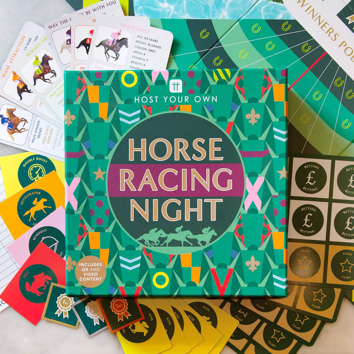 Talking Tables UK – wholesale Board game – Horse Racing Board Game | Gift | Party Game |3