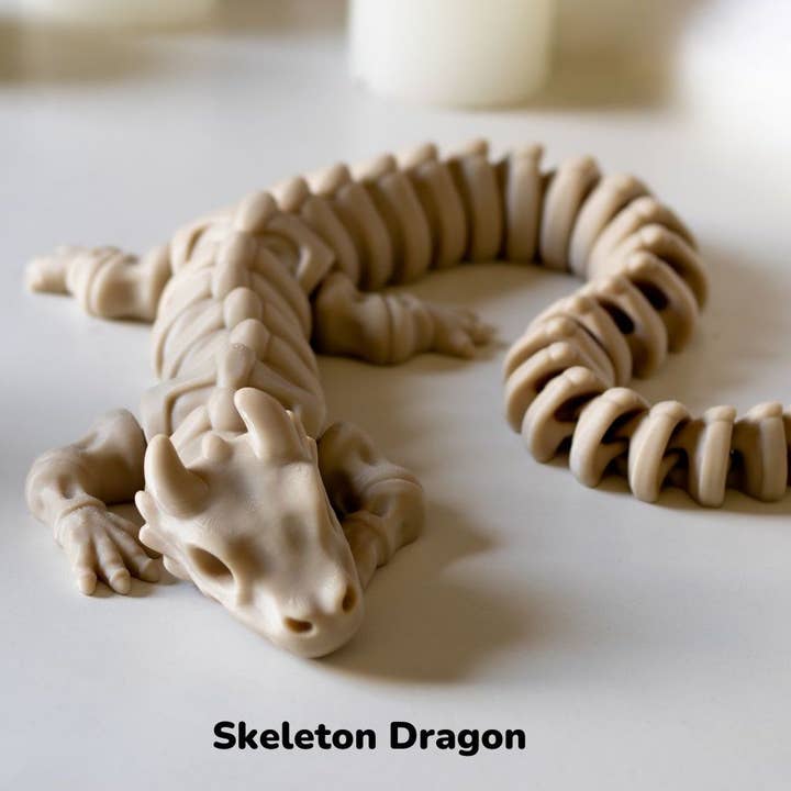 Great American Designs - Wholesale Fidgetspeelgoed - Kinderen - Articulerende babyskeletdraak, 3D-geprint, Fidget Toy1