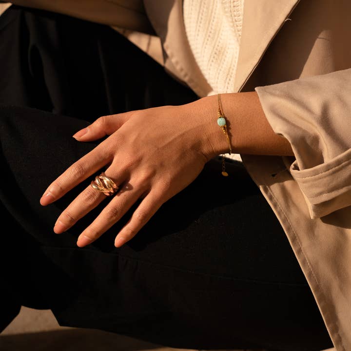 Meora Paris - Wholesale Charm/Dangle Bracelet - Amazonite Sand Bracelet3