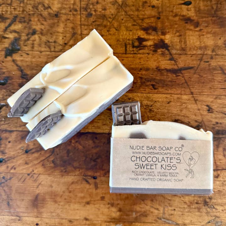 CHOCOLATE'S SWEET KISS - BAR SOAP for wholesale by Nudie Bar Soap Co®