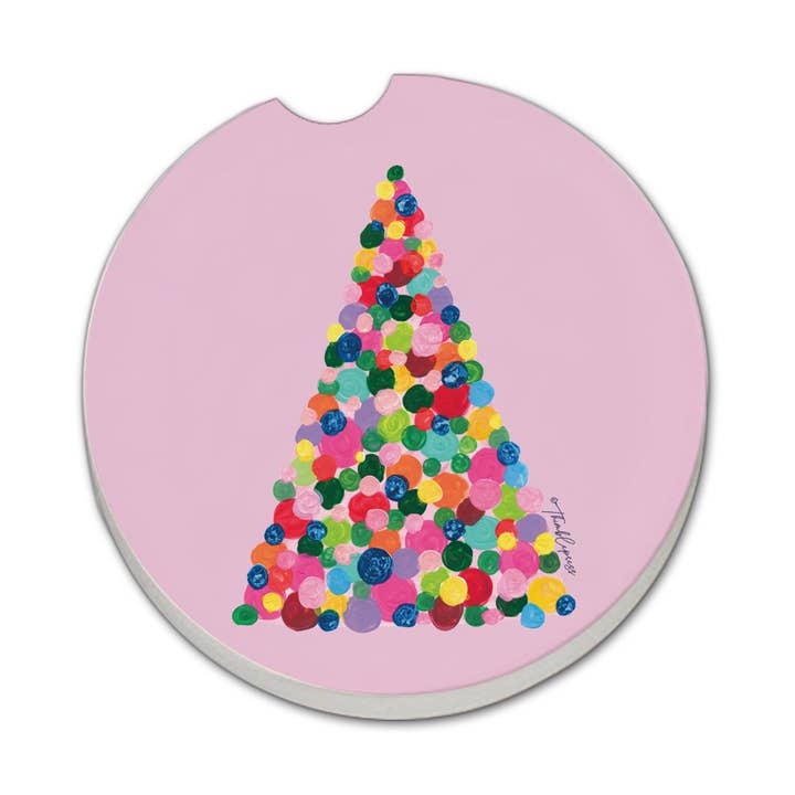 Posavasos de piedra absorbente para coche «Pop Tree», paquete de 1 para venta al por mayor de CounterArt/Highland Home/Thirstystone/CoasterStone