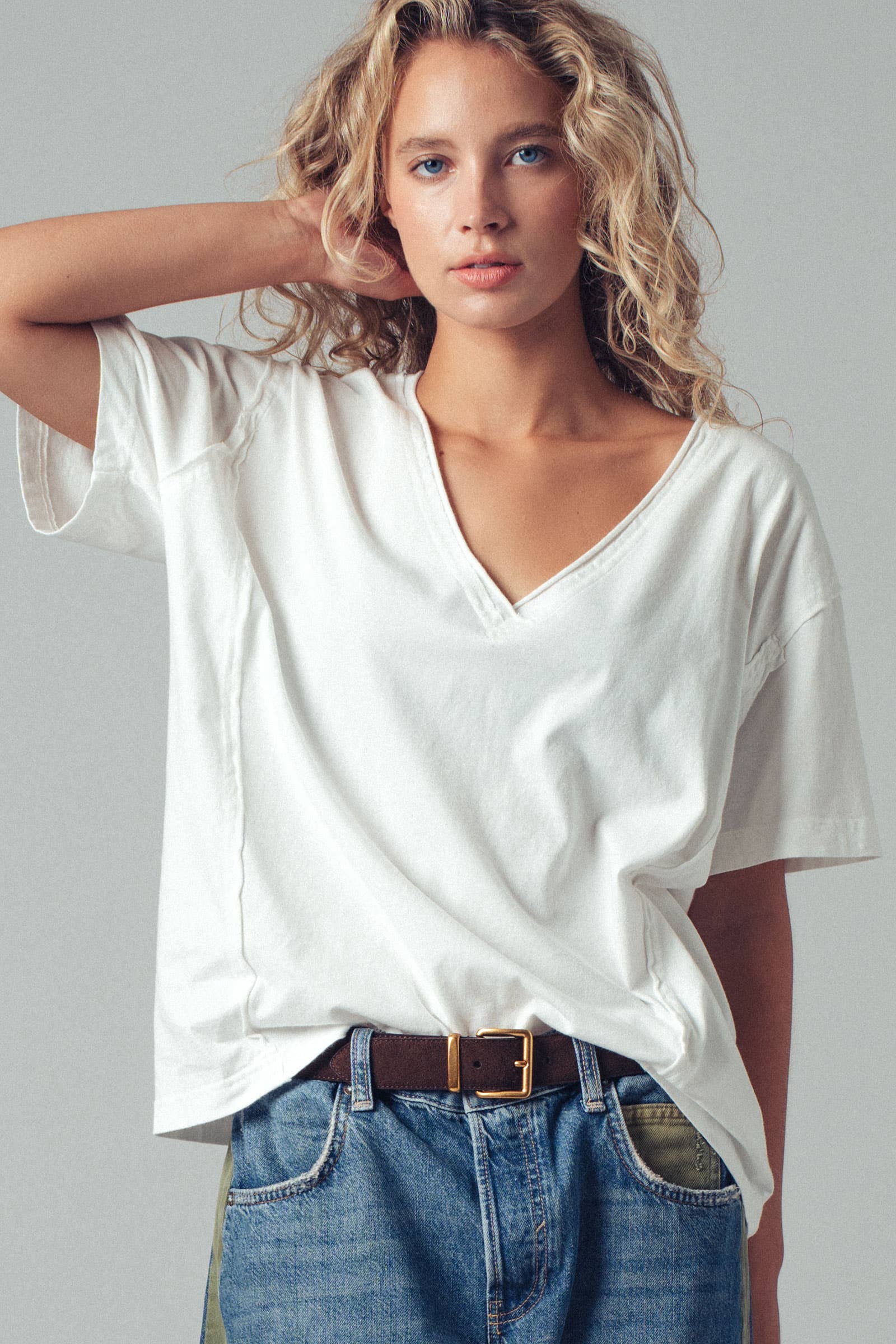 Urban Daizy - Wholesale T-Shirt - Women's - Vintage Wash V-Neck Cotton Tee7