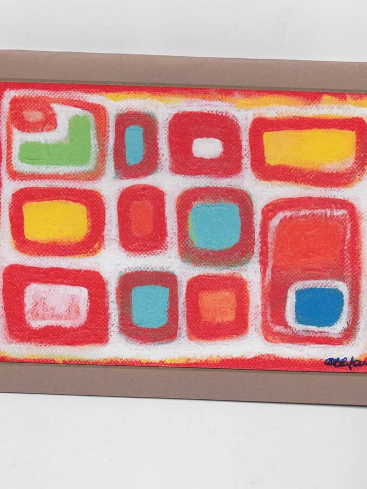 Abstract Art Note Card for wholesale by Noteworthy Crafts