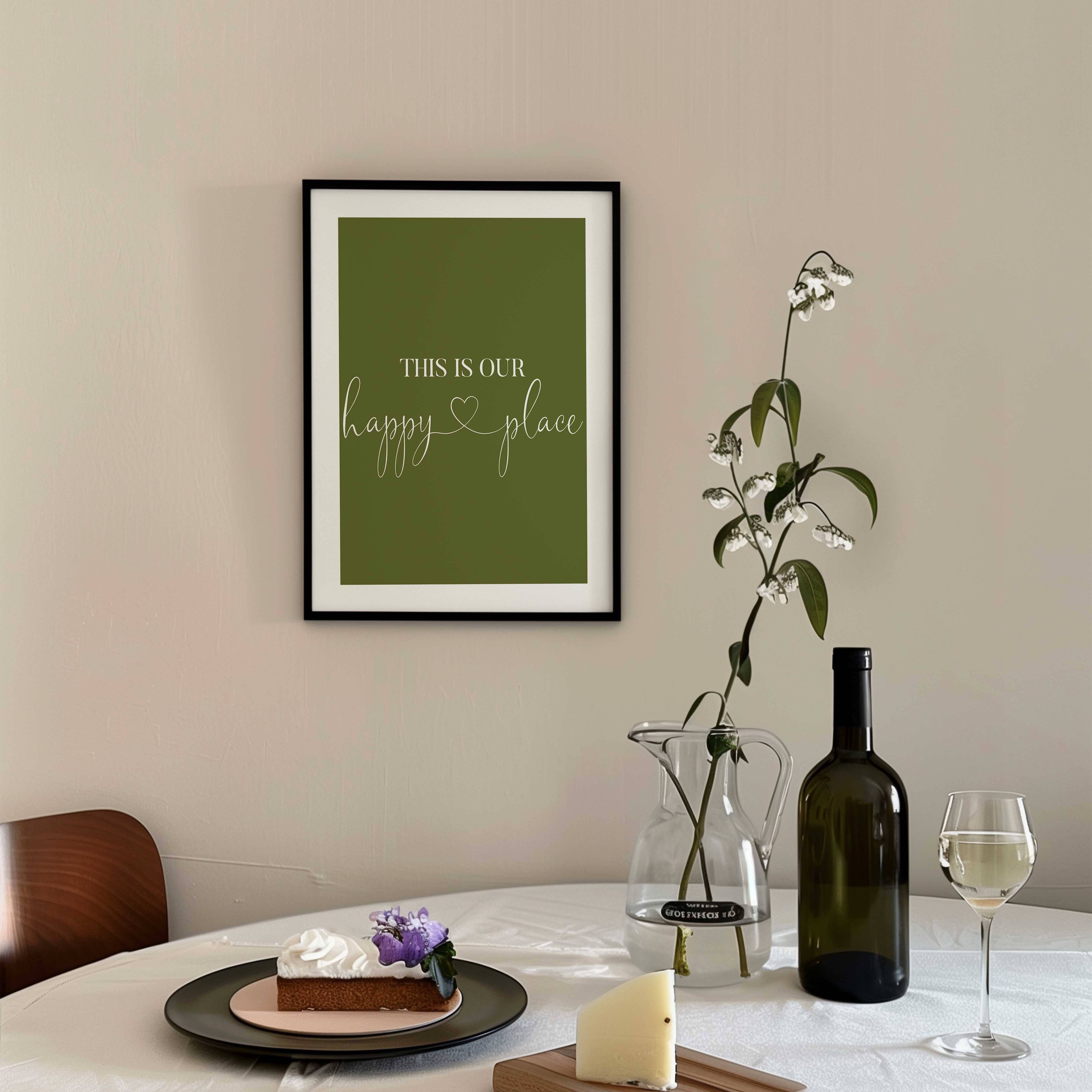 D'LUXE PRINTS - Wholesale Art Print - This Is Our Happy Place - Green Print4