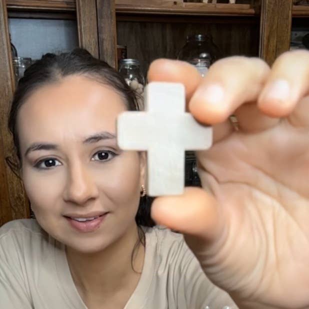 Factory Direct Craft - Wholesale Cutouts - 1-1/4" x 1-1/2" Mini Wood Crosses - Pack of 10 Wooden Cross5