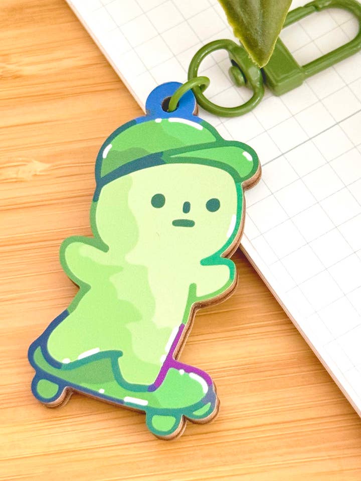 Sk8er Boi Smiski Keychain for wholesale by Shiku Designs