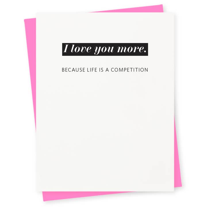 Konkurrence Letterpress lykønskningskort for engroshandel hos 417 Press