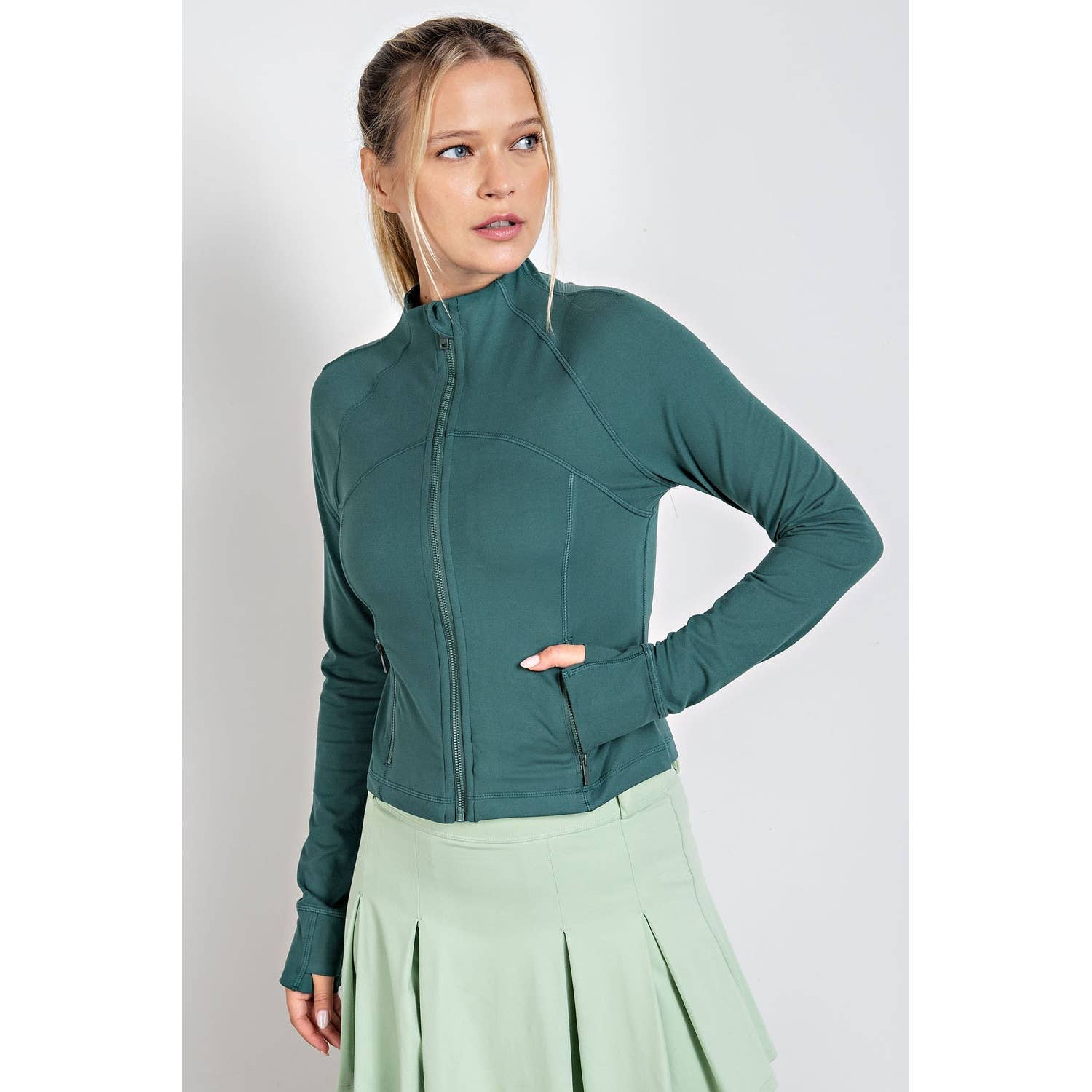 Rae Mode - Wholesale Athletic Jacket - Women's - BUTTER LONG SLEEVE CROP DEFINE JACKET42