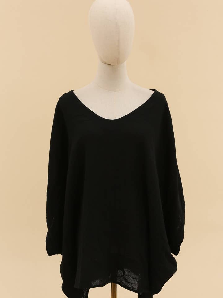 Lea & Luc - Grandes Tailles - Wholesale Tunic - Women's - Linen tunic ref 46521