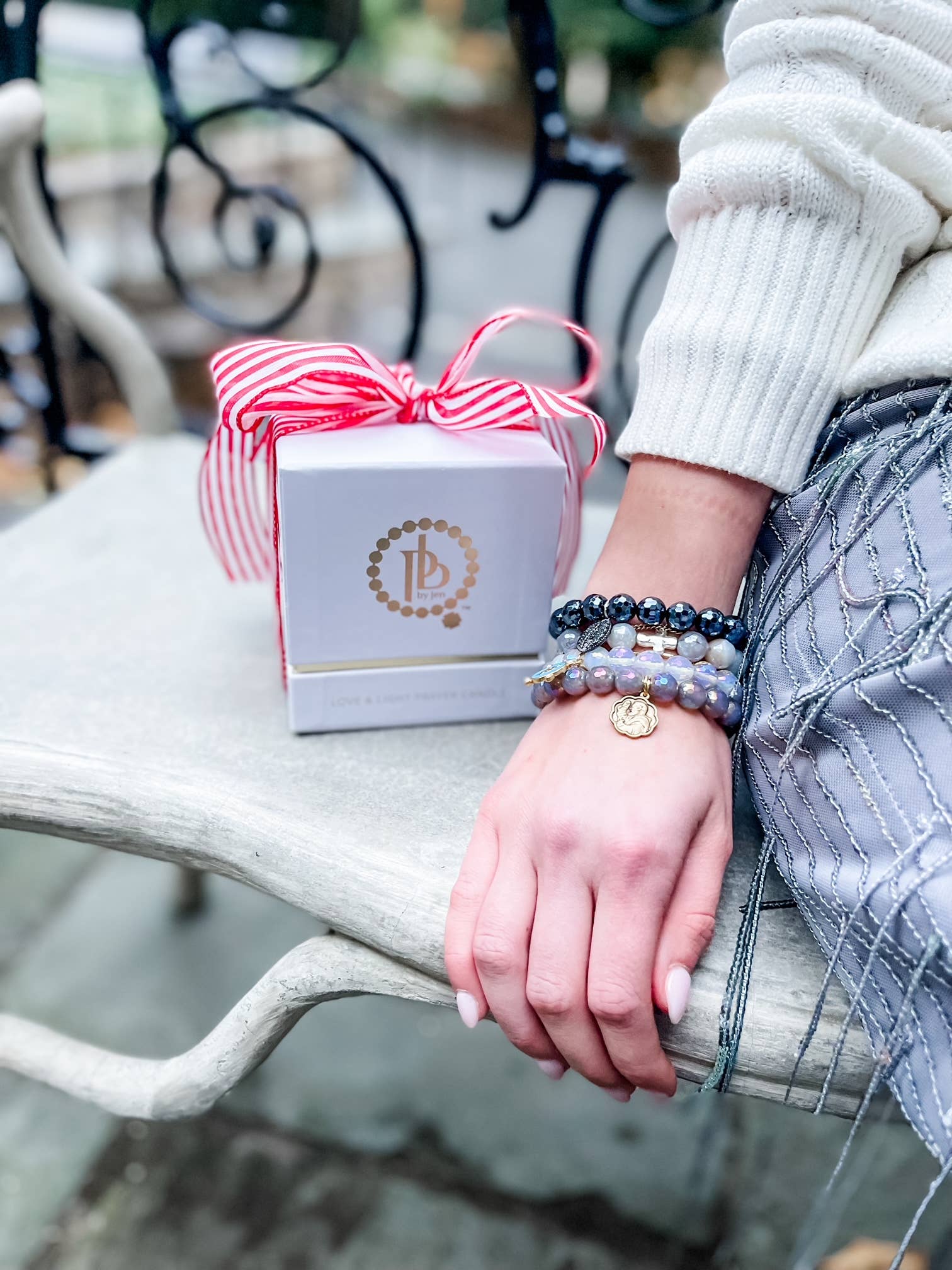 PowerBeads by jen - Wholesale Charm/Dangle Bracelet - 10mm Faceted Iridescent Black Onyx with Pave Angel Wings1