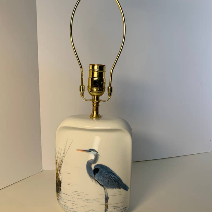 MacHatton & Hall, LLC - Wholesale Accent/Desk Lamp - Blue Heron Table Lamp