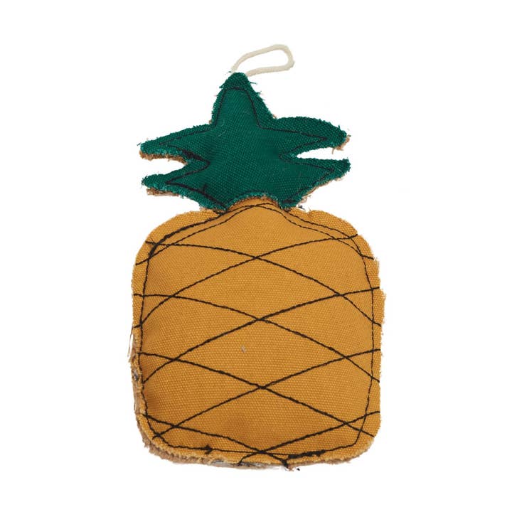 Jojo Modern Pets - Wholesale Pet Chew Toy - Dog - Sustainable Pineapple-Shaped Canvas & Jute Chew Toy for Dogs0