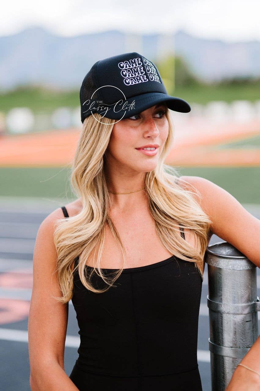 The Classy Cloth WS - Wholesale Trucker Hat - Women's - Embroidered Trucker Hat - Game Day RTS8