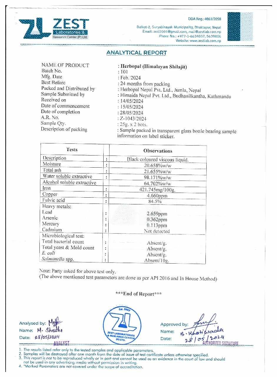 Mad Honey Nepal - Wholesale Oral Supplement/Vitamin - Mad Shilajit 25g7