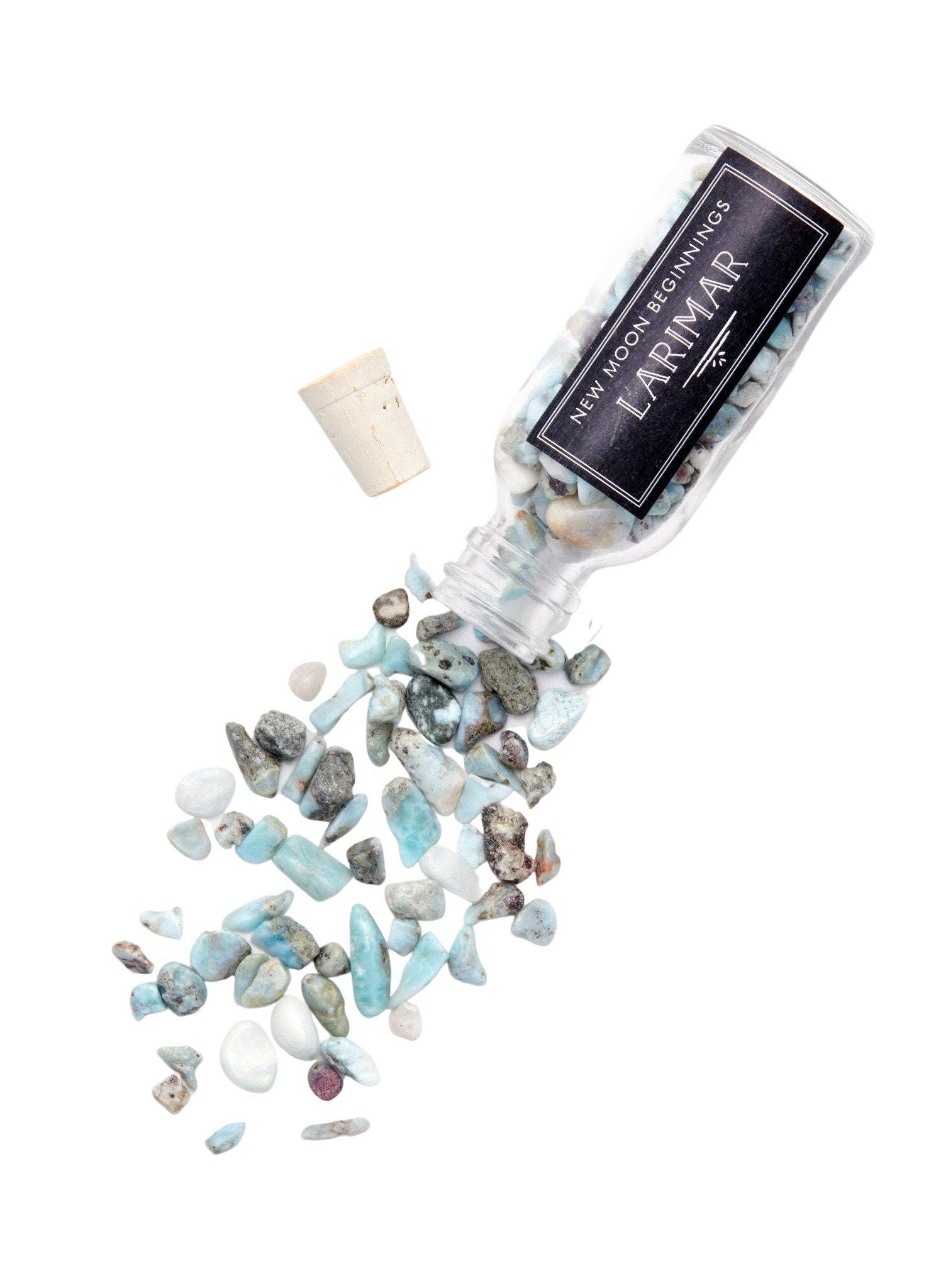 New Moon Beginnings - Wholesale Spiritual Stone/Crystal - Natural Gemstone Chips in a Bottle -70 stone types available55