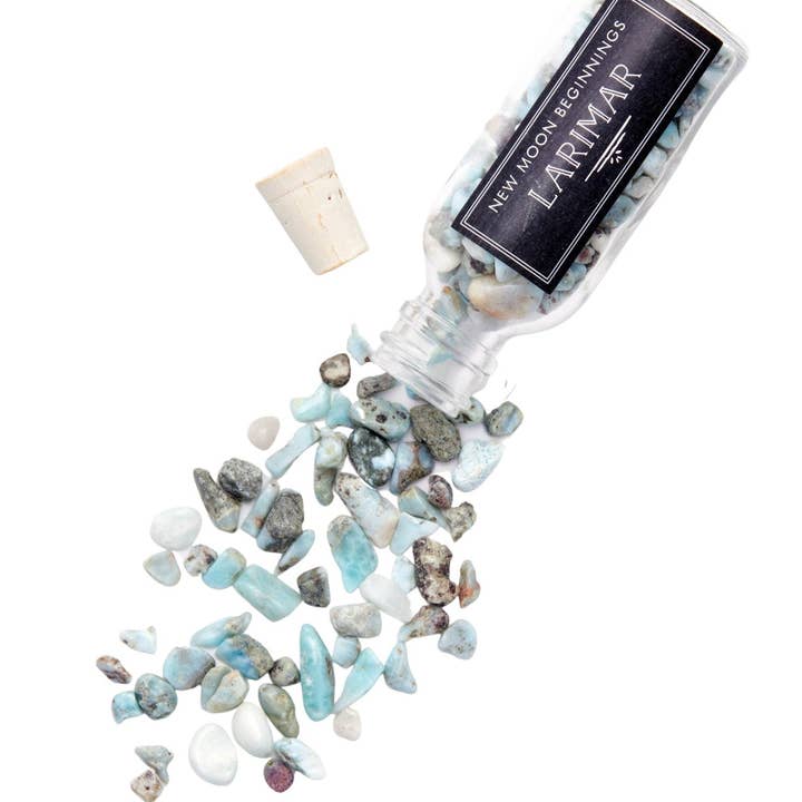 New Moon Beginnings - Wholesale Spiritual Stone/Crystal - Natural Gemstone Chips in a Bottle -70 stone types available55