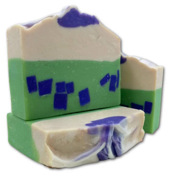 Savon au lait de chèvre lavande et menthe pour la vente par Whitetail Lane Farm Goat Milk Soap