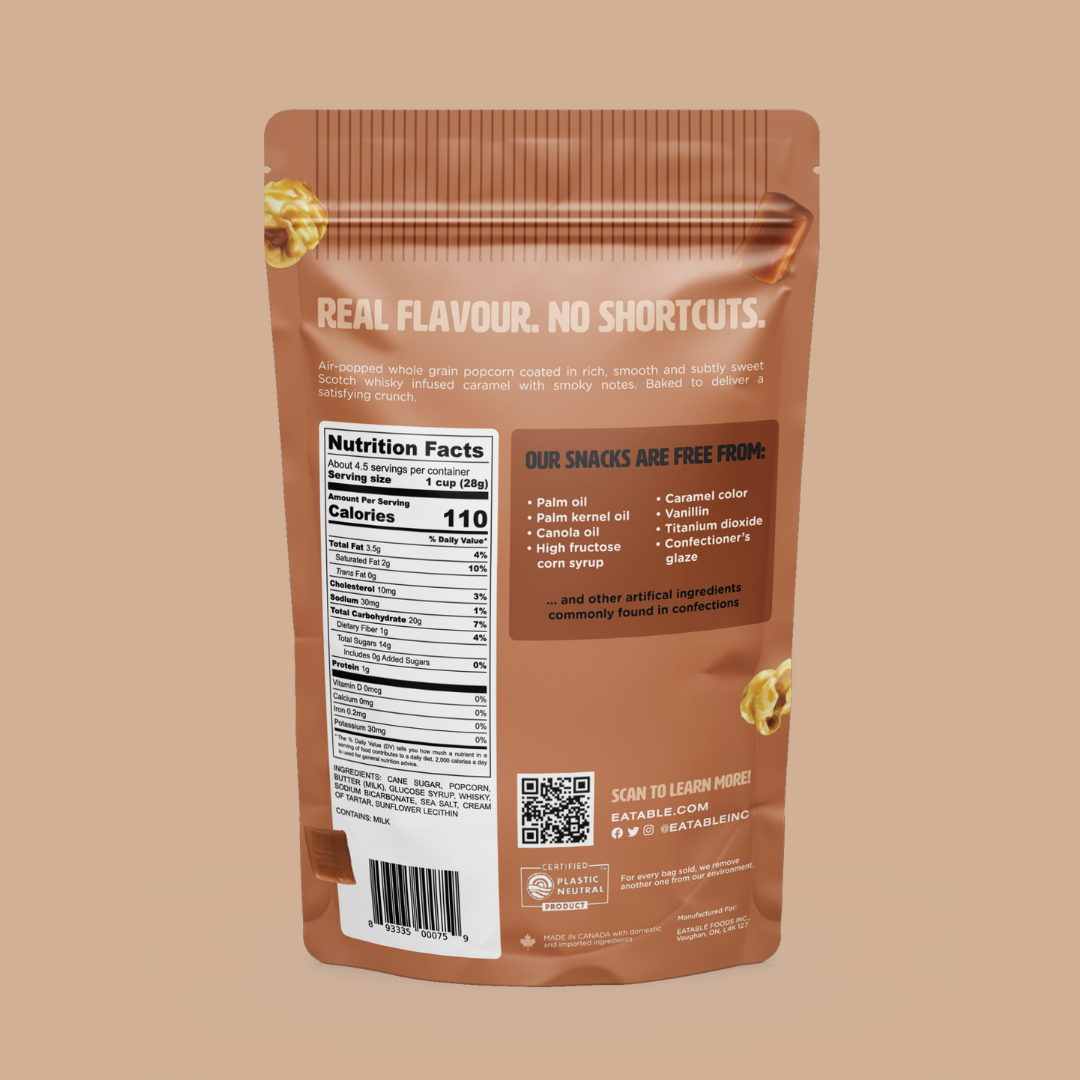 EATABLE Popcorn - Wholesale Popcorn - Whisky on the Pops 🥃 Gourmet Caramel Popcorn7