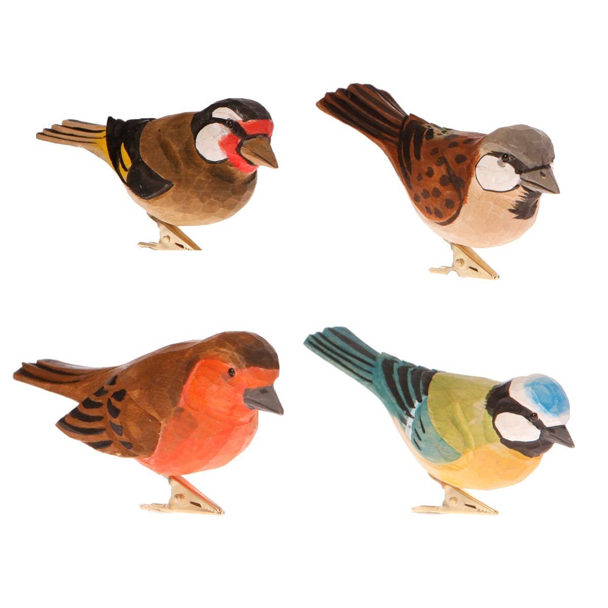 Sass & Belle Europe - Wholesale Christmas Decoration - British Birds Clips Ass0