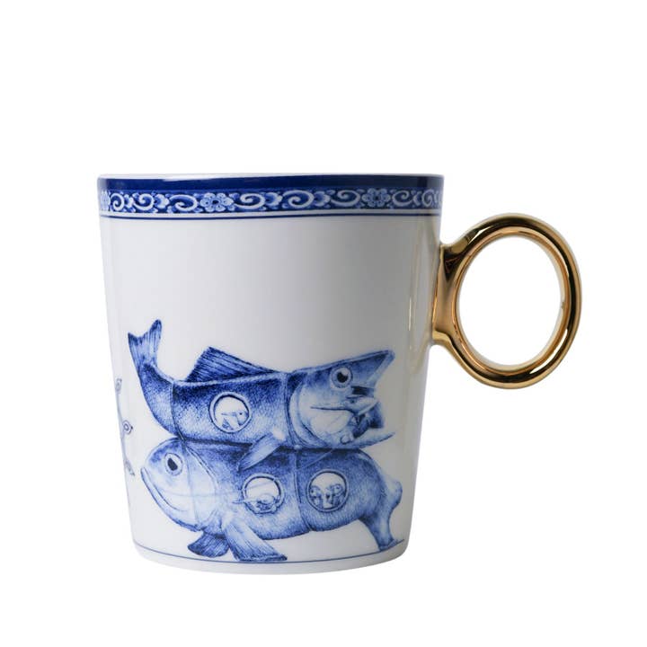 Mug Zodiac Sign Pisces for wholesale by Heinen Delfts Blauw