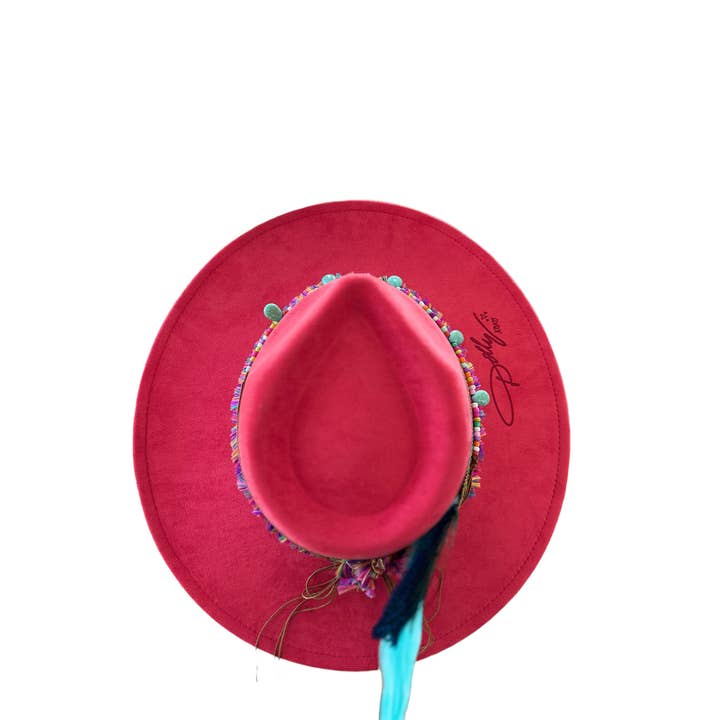 Wild Indigo - Wholesale Fedora - Women's - Dolly Western Style Rancher Hat Burnt Hat3