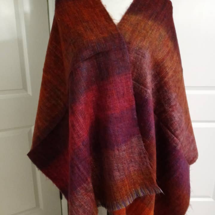 HANDMADE SHAWLS LUXURIOUS MULTICOLOR FREE SHIPPING ECUADOR for wholesale by Treasure of ANDES