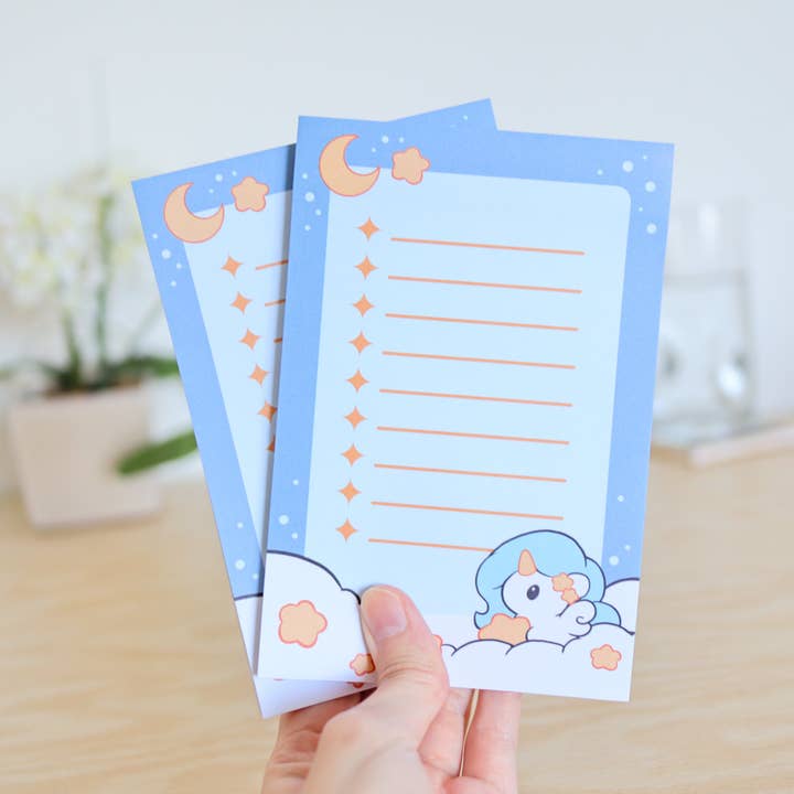 Unicorn Dreams Notepad for wholesale by Fuwuffle
