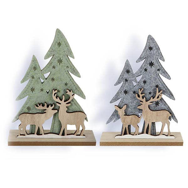 SURTIDO FIGURA CIERVO CON ARBOLES DE NAVIDAD para venta al por mayor de JUMI