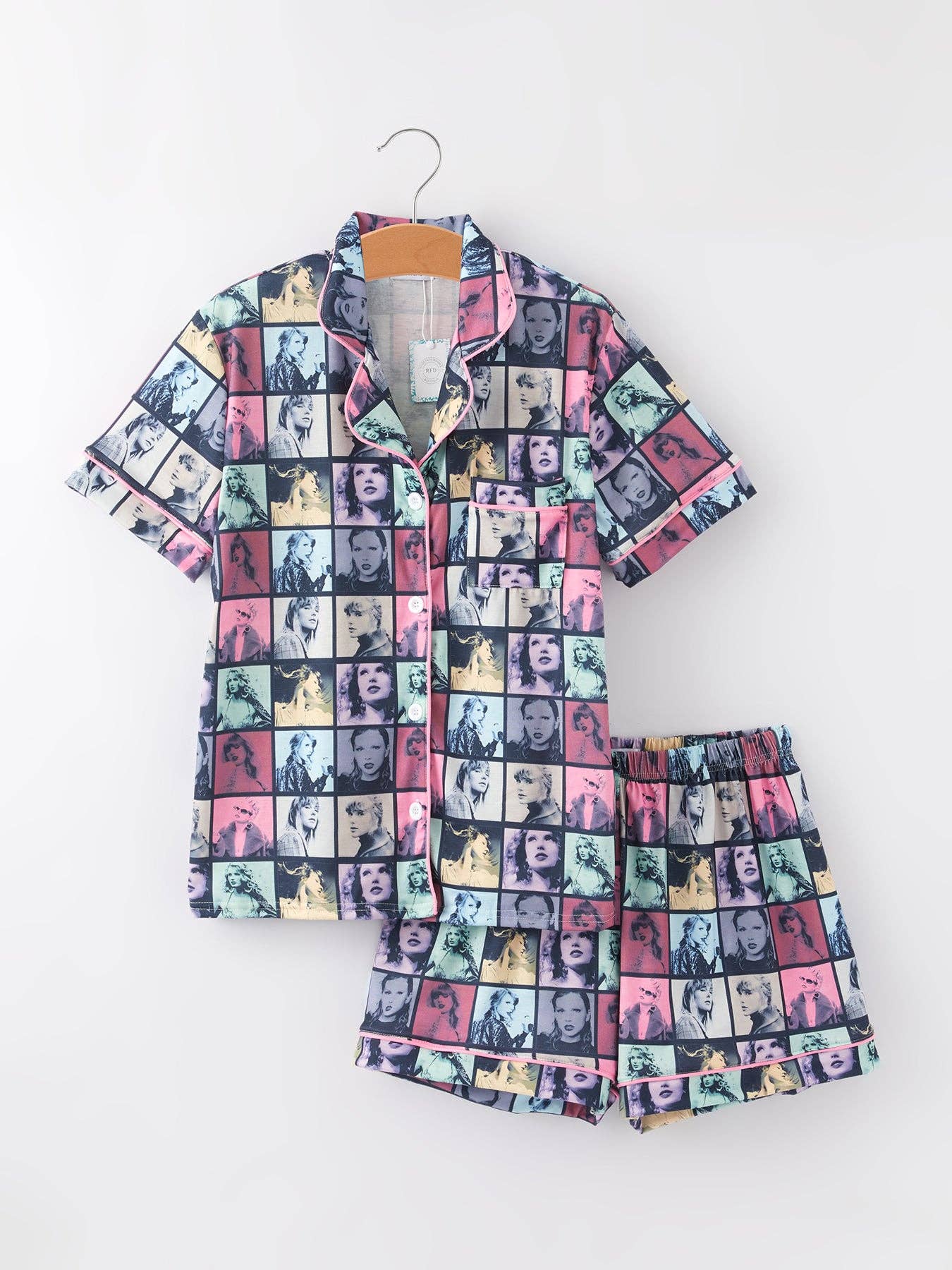 Rylee Faith Designs - Vente Haut et bas de pyjama – femme - Pyjama imprimé à carreaux pour adulte Mommy me TS0