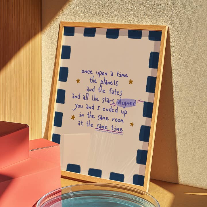 Thursday's Child - Wholesale Art Print - Once upon a time - Blue3