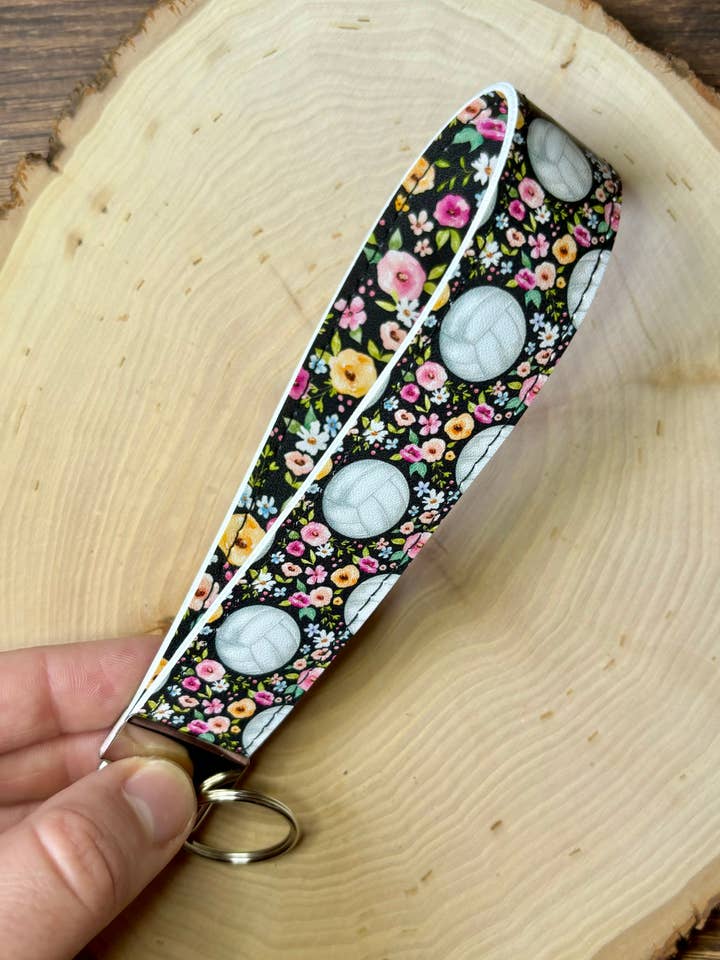 Volleyball Keychain Wristlet for wholesale by South Coast Sewn
