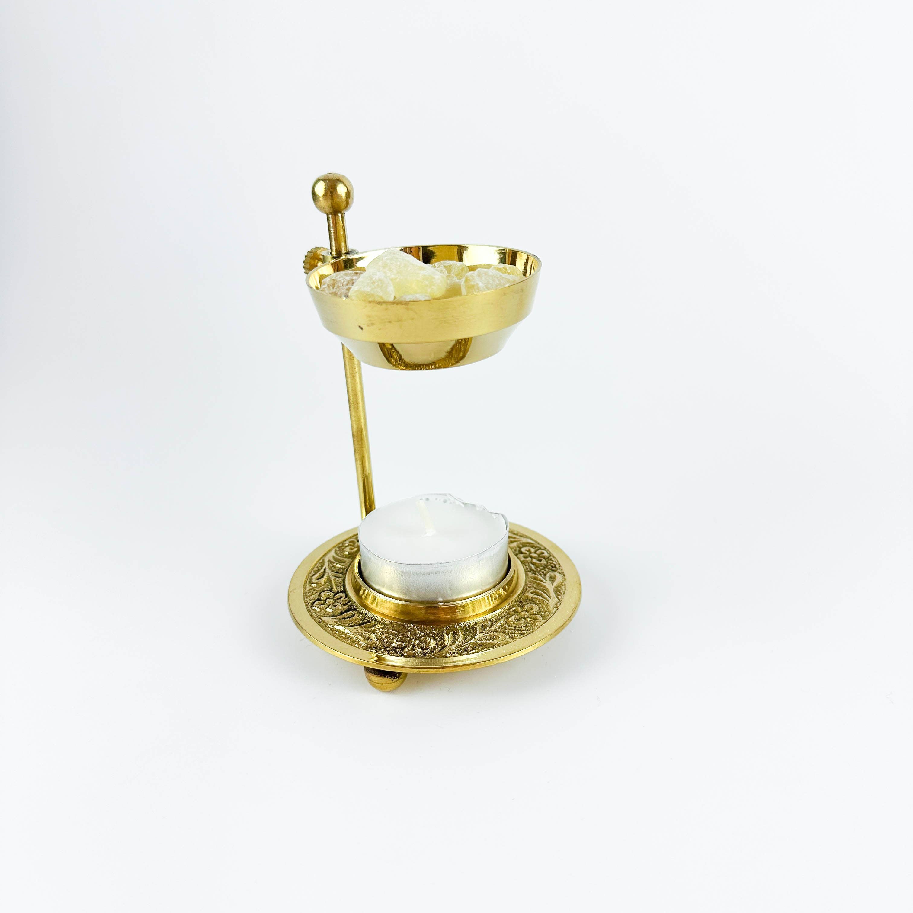 GREENROOTS USA LLC – Engroshandel Røgelsesholder – Messingharpiksbrænder 4,5 „H (brændeharpiks uden kul)3