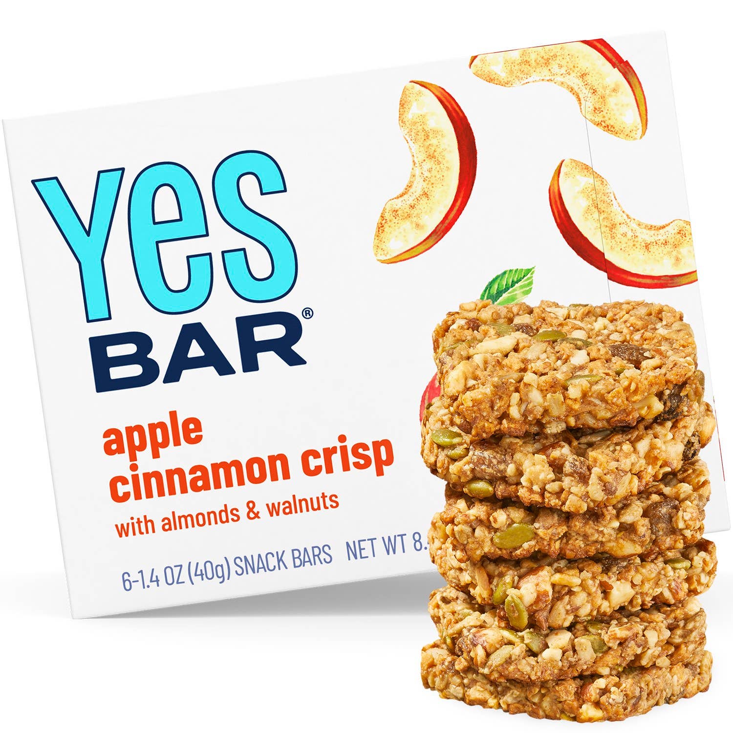 YES Bar® - Low Sugar Snack Bars – Großhandel Snack-Riegel – Apfel-Zimt-Knusper - Premium-Snackriegel aus echten Zutaten3