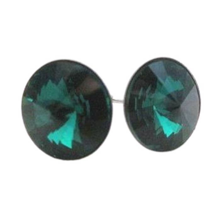 Ohrstecker mit smaragdgrünem Kristall für den Großhandel von Camba Jewelry