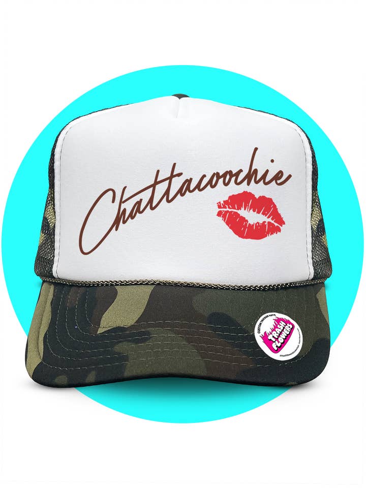 Chattacoohie Trucker Hat for wholesale by Trash Flowers Trucker Hats