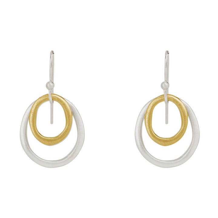 two small ovals earrings for wholesale by Philippa Roberts
