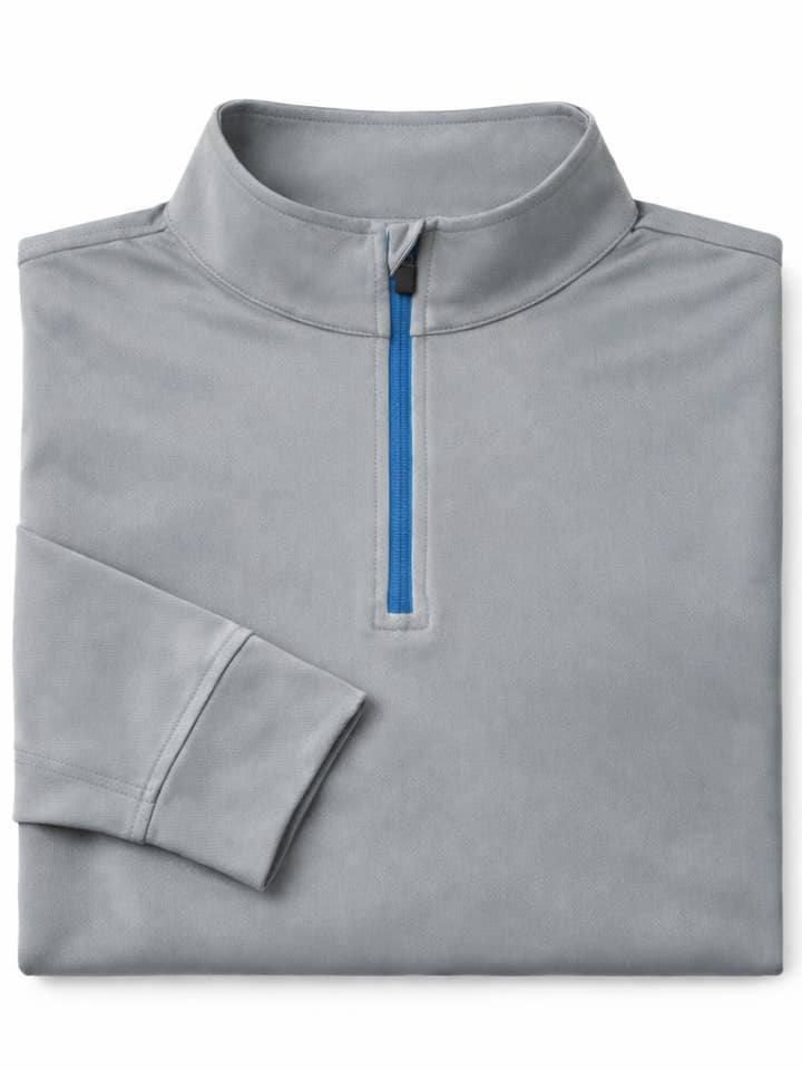 Quarter-Zip for wholesale by Fluke Apparel Company