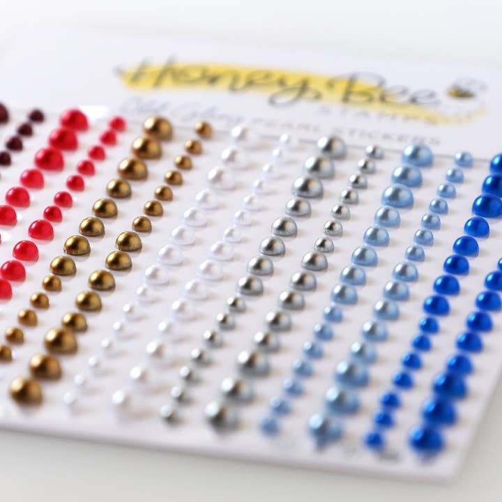 Old Glory Pearl Stickers - 210 Count - Retiring for wholesale by Honey Bee Stamps