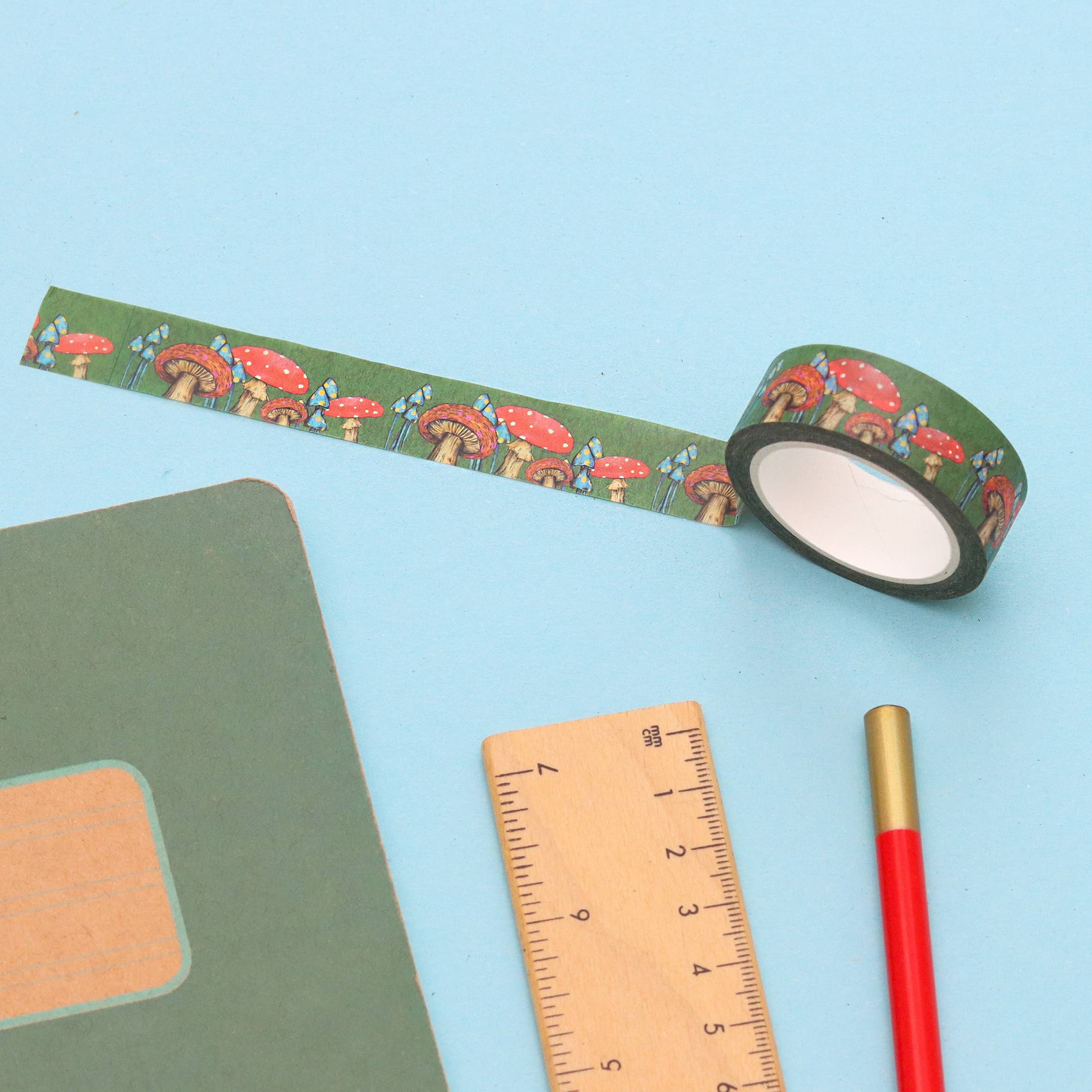 Fawn & Thistle Ltd (US Duties Paid) - Wholesale Washi Tape - Mushroom and Toadstools Washi Tape | Paper Tape | Funghi1