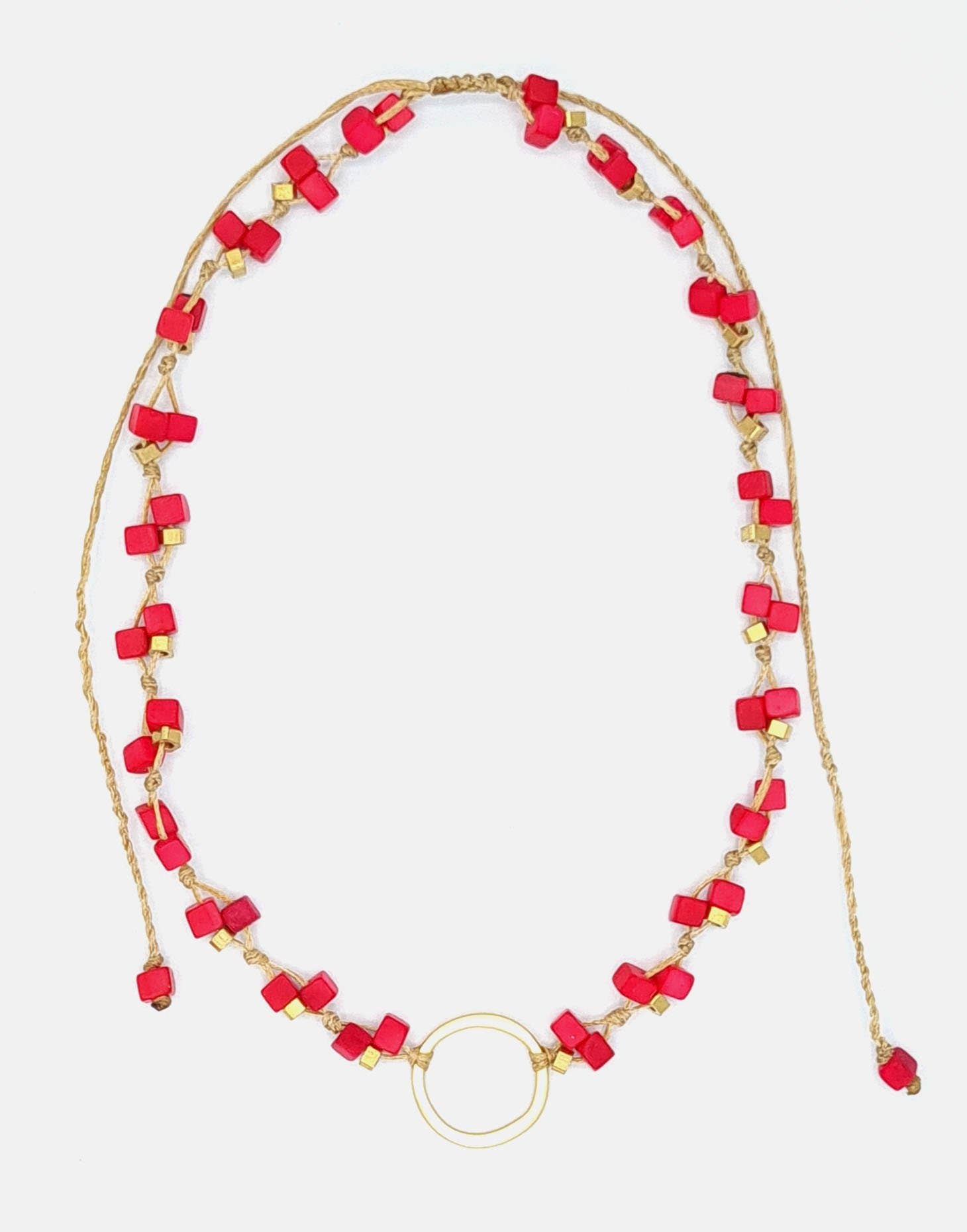 Pretty Pink Eco-Jewellery - Venta al por mayor Collares de cuentas/perlas - Collar Dainty Tagua5