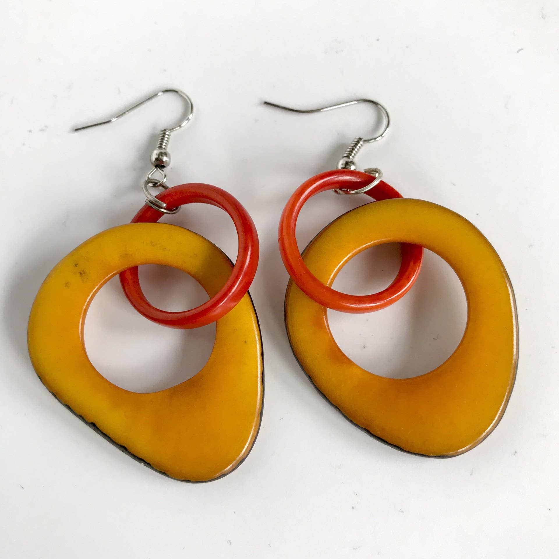 Belart Fair Trade - Wholesale Dangle Earrings - Tagua Ojete Link Earrings3