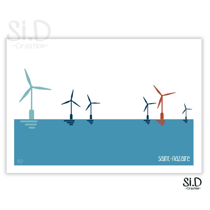 Vindmølle til søs Saint Nazaire for engroshandel hos Si.D
