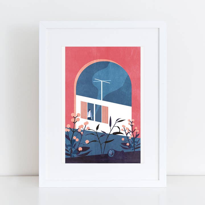 Art Print HABITS, Illustration Gate for wholesale by Margret Aurin