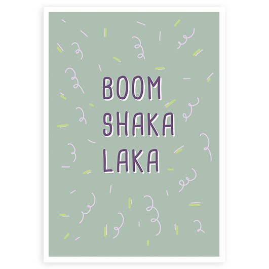 Boomchakalaka | Postcard for wholesale by Hey!Cards GmbH & Co. KG