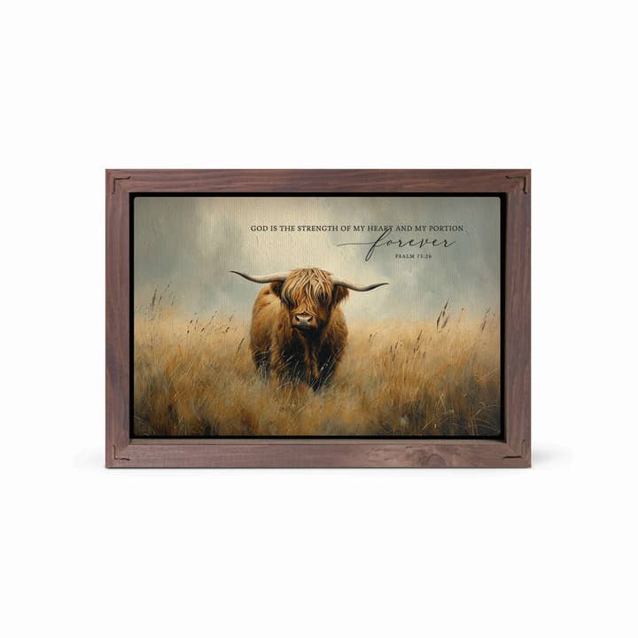 P. Graham Dunn - Wholesale Art Print - God Is The Strength Of My Heart And My Portion Framed Linen