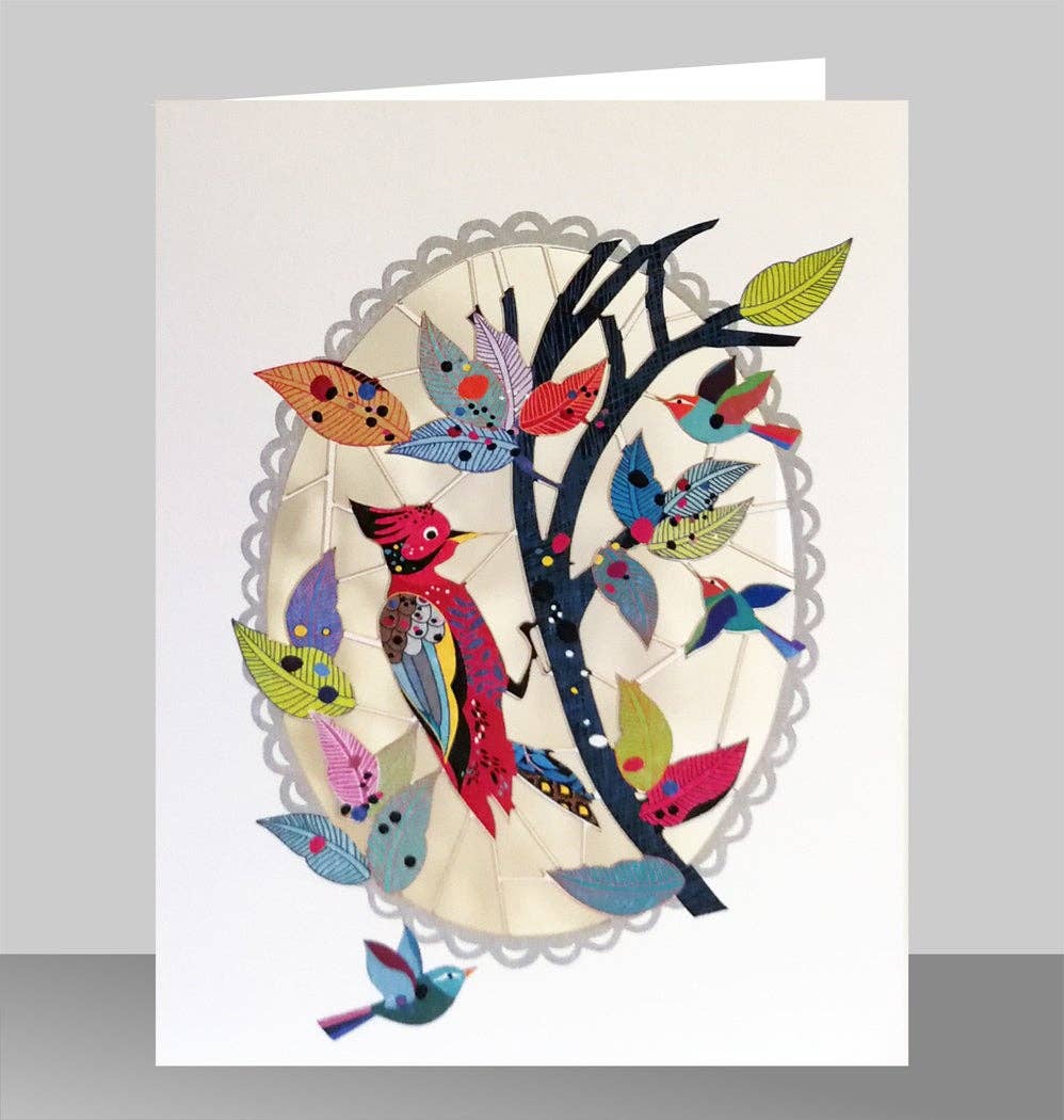 Shadywood Designs - Wholesale Everyday Greeting Card - Woodpecker laser cut card1