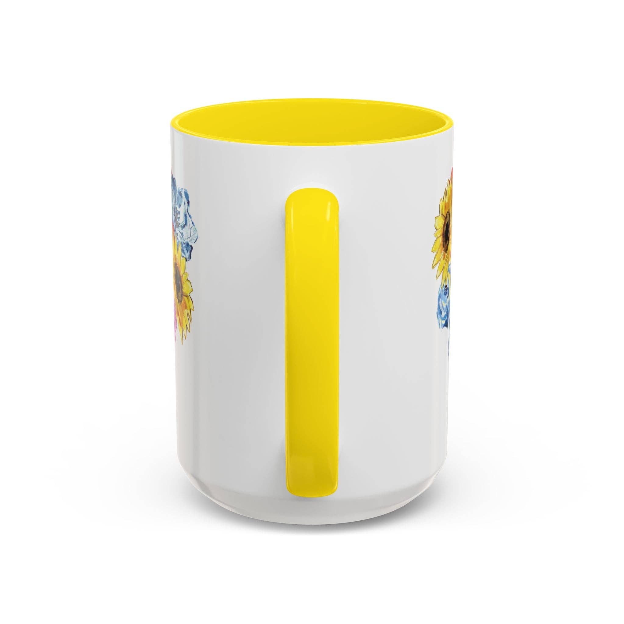 Blue Cava - Wholesale Coffee Mug - Spring Floral Mason Jar Two Tone Ceramic Mug - 11 oz & 15 oz43