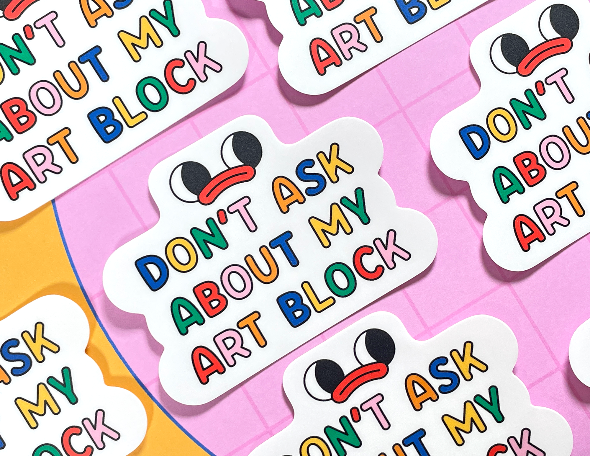 Kidnichols - Wholesale Sticker - Don't Ask Me About My Art Block Vinyl Sticker4