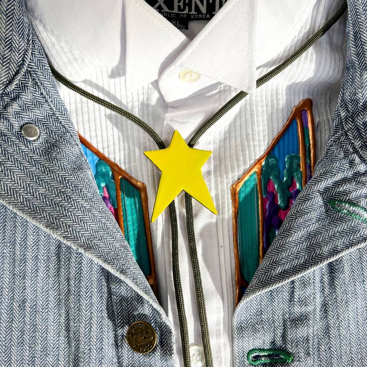 Velvet Outlaw - Wholesale Y-Neck/Lariat Necklace - Star Bolo Tie - Two Colors6